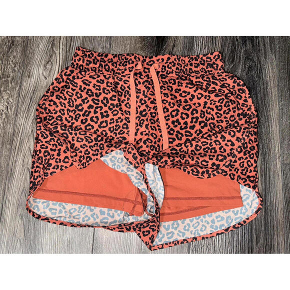 BuffBunny Flo Terracotta Coral Running XS Athletic Shorts Leopard 2 Mob Wife - Picture 3 of 9